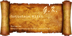 Gottstein Kitti névjegykártya